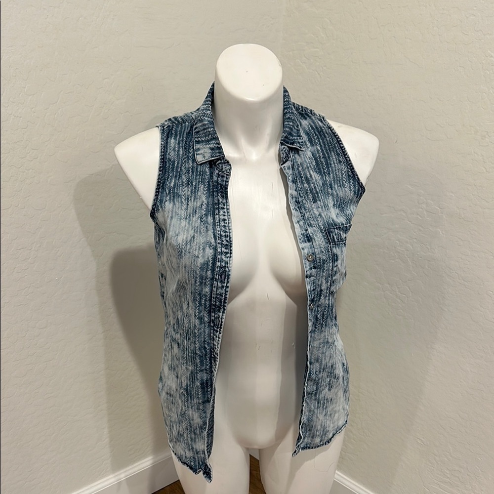 Bella Dahl Sleeveless Denim Vest Size S